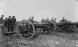 Army Camp Prints: Recruits, Aldershot, H.A.C. Fargo Camp. 1914, 1914. Creator: Bain News Service