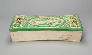 Rectangular Pillow with Mandarin Ducks in a Lily Pond, Jin dynasty
