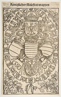 Durer Gallery: Recto: Coat of Arms of Maximilian I as King of the Romans; verso