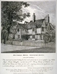 Newington Butts Prints: The Rectors House on Newington Butts in Southwark, London, 1795. Artist