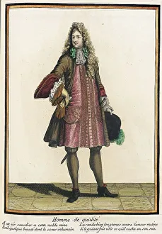 Recueil des modes de la cour de France, Homme de Qualité, Bound 1703-1704. Creator: Henri Bonnart