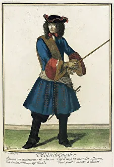 Recueil des modes de la cour de France, Habit de Cavalier, between circa 1672 and circa 1676. Creator: Nicolas Bonnart