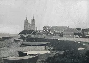 Reculver - The Village and the Reculver Towers, 1895
