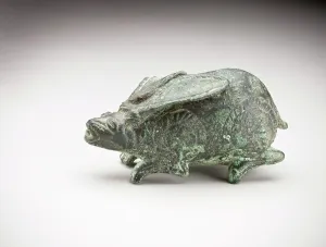 Mould Prints: Recumbent Hare, 11th century. Creator: Unknown