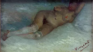 Undergarments Collection: Recumbent nude. Artist: Gogh, Vincent, van (1853-1890)