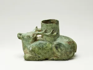 Ordos Prints: Recumbent Stag, Western Han dynasty (206 B. C. -A. D. 9). Creator: Unknown