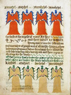 Unknown Artist Prints: The red angels of Mars and the golden angels of the sun