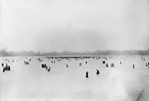Ice Skater Prints: At Red Bank, between c1910 and c1915. Creator: Bain News Service