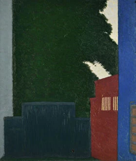 Darkness Collection: The red and the black gate, 1920. Creator: Pelle Swedlund