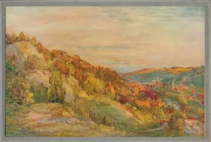 The red bridge, Ironbridge, 1910, (c1932). Artist: Philip Wilson Steer The red bridge, Ironbridge, 1910, (c1932). Artist: Philip Wilson Steer