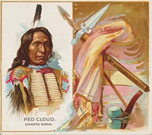 Red Cloud, Dakota Sioux, from the American Indian Chiefs series (N36) for Allen &