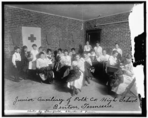 Tennessee United States Prints: Red Cross: Junior Auxiliary of Polk Co