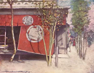 A Record In Colour Prints: The Red Curtain, c1887, (1901). Artist: Mortimer L Menpes
