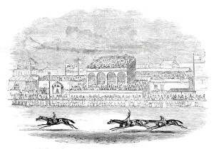 Horse Race Gallery: 'Red Deer'winning the 'Chester Cup'- from a sketch made on the spot