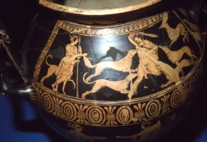 Wine Jar Prints: Red figured Nestoris (wine-jar), Lucania, , c390-c380 BC