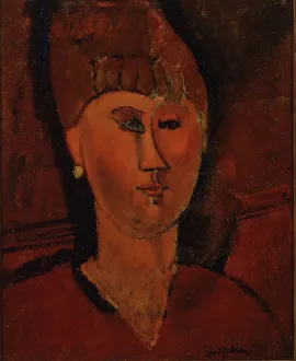 Modigliani Prints: The Red-Headed Girl, 1915. Creator: Modigliani, Amedeo (1884-1920)