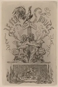 Licien Rops Prints: The Red Iron (Le Fer Rouge), 1871. Creator: Felicien Rops