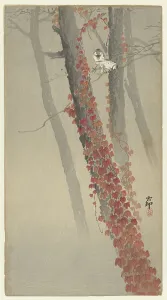Koson 1877 1945 Prints: Red ivy. Creator: Ohara, Koson (1877-1945)