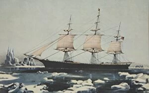 Icebergs Gallery: Red Jacket - In the Ice off Cape Horn, on her passage from Australia, to Liverpool, August 1854