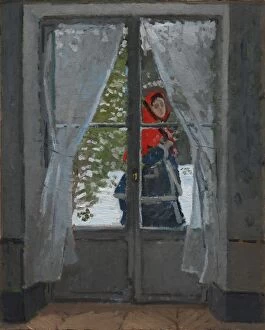 Claude Monet Collection: The Red Kerchief, c. 1868-73. Creator: Claude Monet (French, 1840-1926)