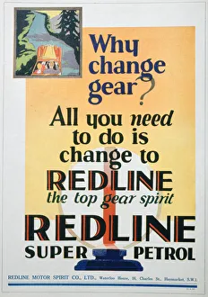 Petrol Prints: Red Line petrol advert, 1929