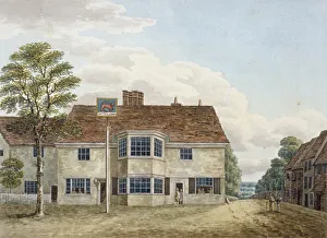Pub Sign Prints: The Red Lion Inn on Uxbridge Road, Hillingdon, Middlesex, c1820