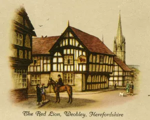 Wd And Ho Prints: The Red Lion, Weobley, Herefordshire, 1936. Creator: Unknown