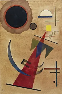 Composition Prints: Red in a pointed shape, 1925. Creator: Kandinsky, Wassily Vasilyevich (1866-1944)