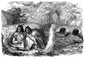 Colonisation Prints: The Red River Expedition in North America: Ojibways, 1870. Creator: Unknown