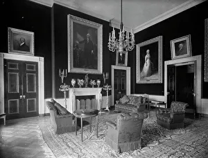 James Hoban Prints: The Red Room, White House, (1904?). Creator: Unknown