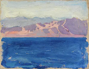 Akseli Gallen Kallela Prints: Red Sea, 1910. Creator: Akseli Gallen-Kallela