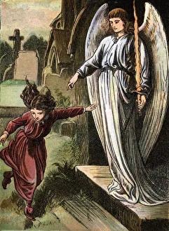 Moral Prints: The Red Shoes, fairy story by Hans Christian Andersen, c1880