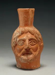 Red-Slip Head Vase, about A.D. 300. Creator: Workshop of Gududio