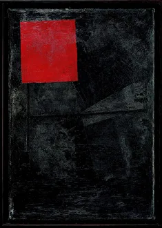 Malevich Prints: Red square on a black background, 1920-1924