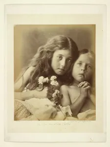 Julia Margaret Pattle Cameron Prints: The Red and White Roses, 1865. Creator: Julia Margaret Cameron
