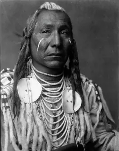 Face Paint Prints: Red Wing-Apsaroke, c1908. Creator: Edward Sheriff Curtis