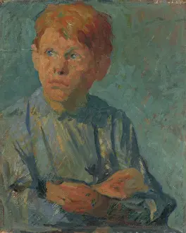 Elemr Halsz Hradil Prints: Redheaded boy, c1912. Creator: Elemir Halasz-Hradil