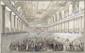 Redoute pare during the Congress of Vienna on October 9, 1814, c. 1815. Artist: Hoechle, Johann Nepomuk (1790-1835)