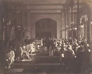 Inmates Prints: The Refectory of the Imperial Asylum at Vincennes, 1858-59. Creator: Charles Negre