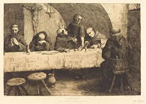 Refectory Prints: The Refectory (Le refectoire). Creator: Alphonse Legros