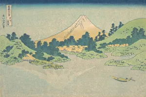 Yamanashi Prefecture Prints: Reflection in Lake at Misaka in Kai Province (Koshu Misaka suimen), from the series