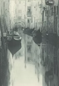 Images Dated 21st September 2021: Reflection-Venice, c. 1897. Creator: Alfred Stieglitz