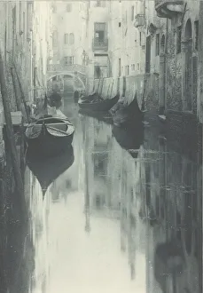 Stieglitz Alfred Prints: Reflection-Venice, c. 1897. Creator: Alfred Stieglitz