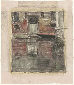 Vail Eugene Lawrence Prints: Reflections, Venetian Canal, c. 1900-1920. Creator: Eugene Laurent Vail