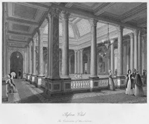 Gentlemans Club Gallery: Reform Club. The Corridors of the Saloon, c1841. Artist: William Radclyffe