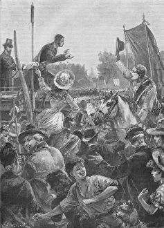 Speaker Prints: Reform demonstration in Hyde Park, London, 19th century (1906)