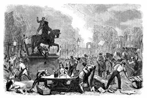 Images Dated 29th February 2008: Reform riots in Queens Square, Bristol, 1831 (c1895)