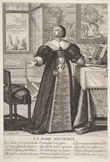 Chatelaine Collection: The Reformed Woman, mid to late 17th century. Creator: Abraham Bosse