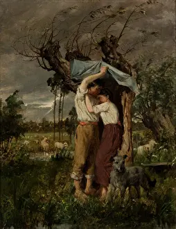 Makeshift Prints: Refuge before a Storm, 1880. Creator: Paul Merwart