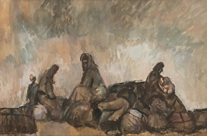 Displacement Prints: Refugees, 1943. Creator: Cyprian Majernik